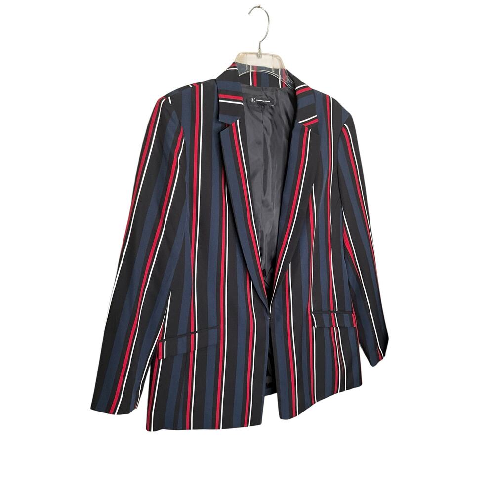 INC International Concept Striped Blazer Jacket Multicolor Womens Size 10 NWT